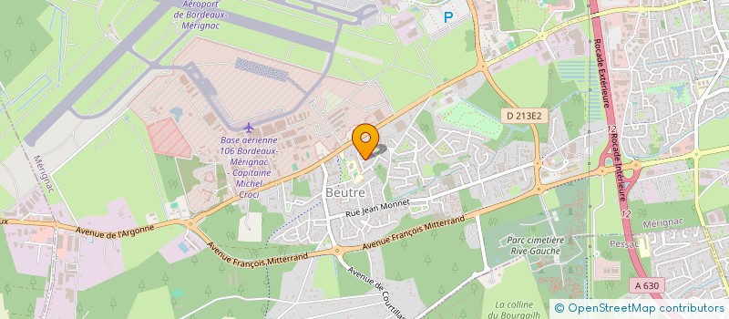 localisation de l'entreprise MADAME PAULINE LASSERRE  MERIGNAC