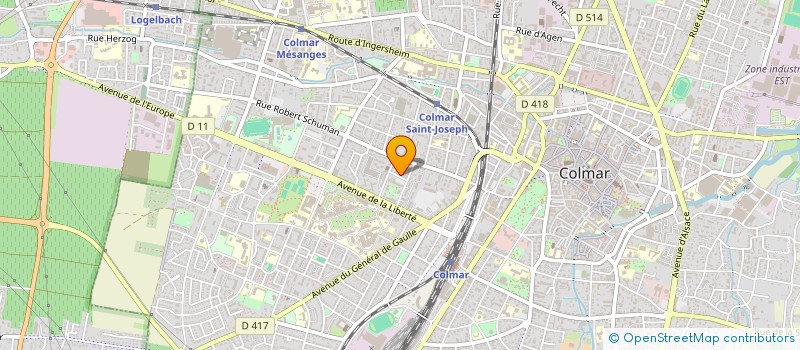 localisation de l'entreprise MADAME PAULINE LAUGEL  COLMAR