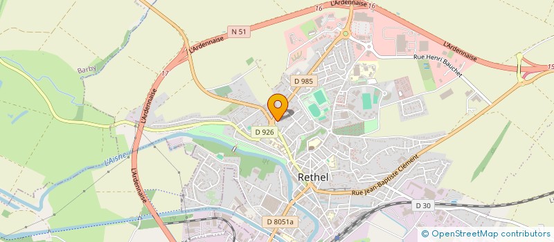 localisation de l'entreprise MADAME PAULINE LAUNOIS  RETHEL