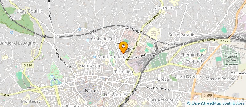 localisation de l'entreprise MADAME PAULINE LAURENDEAU  NIMES