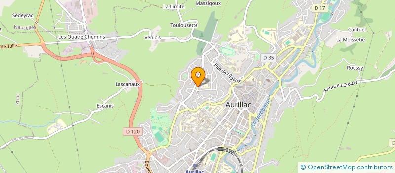 localisation de l'entreprise MADAME PAULINE LAVALETTE à AURILLAC