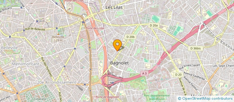 localisation de l'entreprise MADAME PAULINE LAZAREFF à BAGNOLET