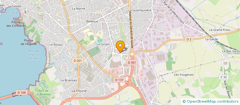 localisation de l'entreprise MADAME PAULINE LE CASTREC  SAINT-MALO