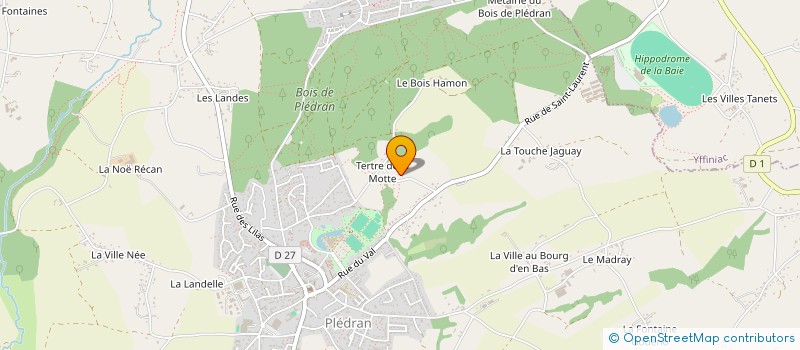 localisation de l'entreprise MADAME PAULINE LE GUILLOUX  PLEDRAN