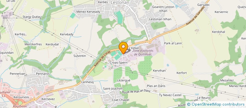 localisation de l'entreprise MADAME PAULINE LE MEUR  ERGUE-GABERIC