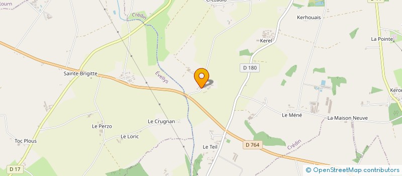 localisation de l'entreprise MADAME PAULINE LE PABIC  CREDIN