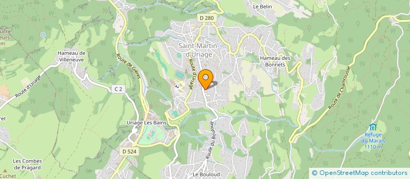 localisation de l'entreprise MADAME PAULINE LE PISSART  SAINT-MARTIN-D'URIAGE