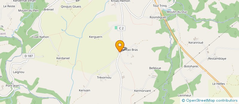 localisation de l'entreprise MADAME PAULINE LE ROUX  LE SAINT