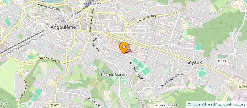 localisation de l'entreprise MADAME PAULINE LEBEAU à ANGOULEME