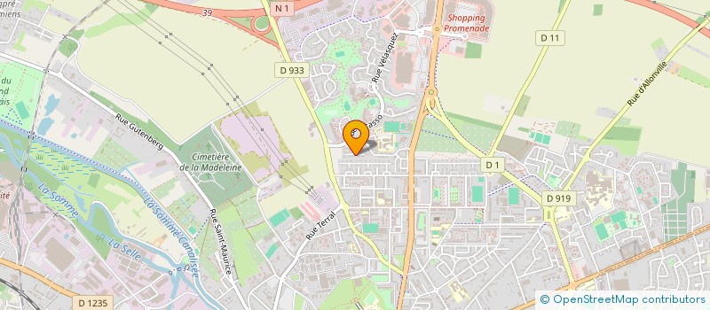 localisation de l'entreprise MADAME PAULINE LEBEE  AMIENS