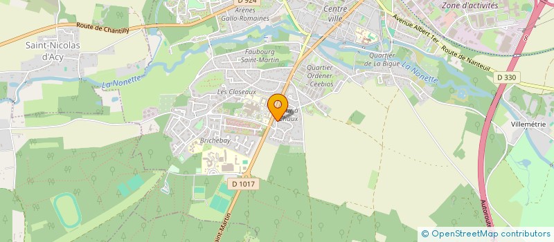 localisation de l'entreprise MADAME PAULINE LEC HVIEN  SENLIS