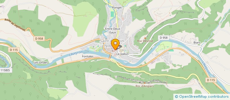 localisation de l'entreprise MADAME PAULINE LECLERCQ  SAINT-ANTONIN-NOBLE-VAL