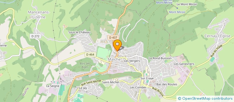 localisation de l'entreprise MADAME PAULINE LECOCQ  MAICHE