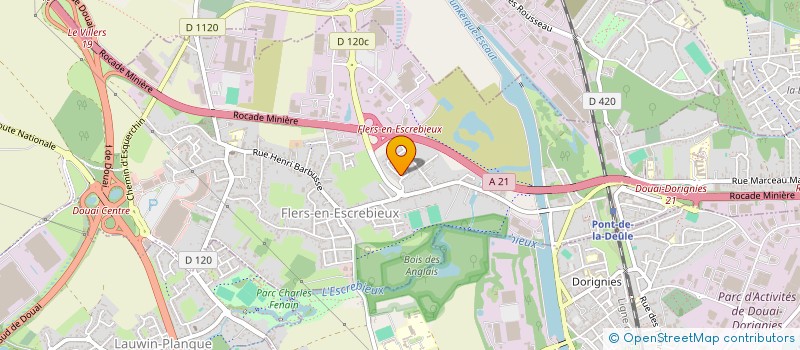 localisation de l'entreprise MADAME PAULINE LEDRU  FLERS-EN-ESCREBIEUX