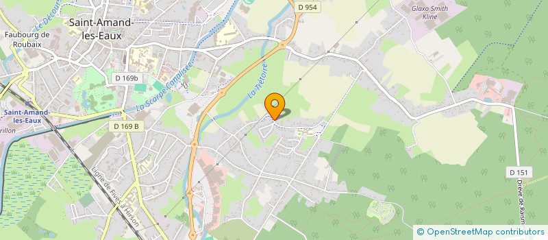 localisation de l'entreprise MADAME PAULINE LEFEBVRE à SAINT-AMAND-LES-EAUX