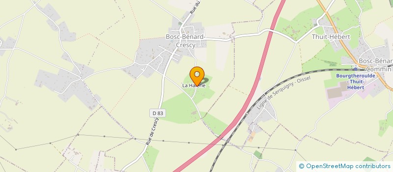 localisation de l'entreprise MADAME PAULINE LEFEBVRE  BOURG-ACHARD