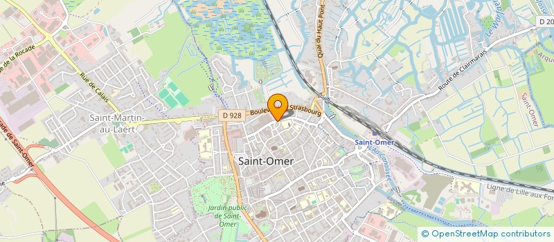 localisation de l'entreprise MADAME PAULINE LEFEBVRE  SAINT-OMER