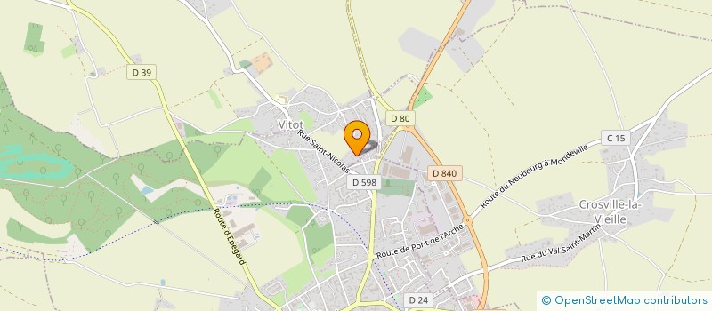 localisation de l'entreprise MADAME PAULINE LEFEVRE  VITOT