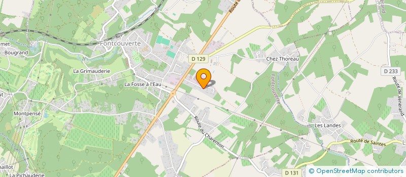 localisation de l'entreprise MADAME PAULINE LEGRAIS  FONTCOUVERTE