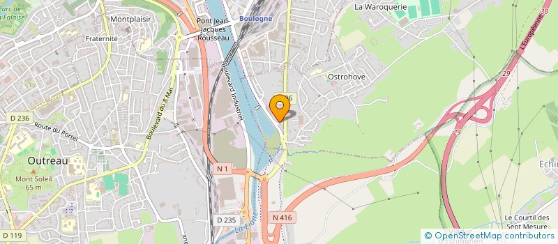 localisation de l'entreprise MADAME PAULINE LEGRAND à ST MARTIN BOULOGNE