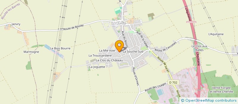 localisation de l'entreprise MADAME PAULINE LEITAO à GIDY