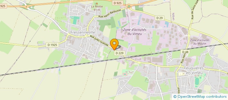 localisation de l'entreprise MADAME PAULINE LELEU  FEUQUIERES-EN-VIMEU