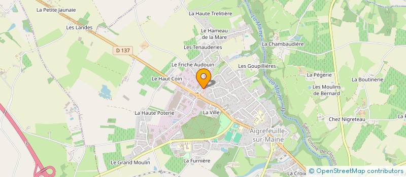 localisation de l'entreprise MADAME PAULINE LELOUP  AIGREFEUILLE-SUR-MAINE