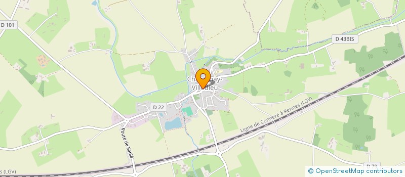 localisation de l'entreprise MADAME PAULINE LEMASLE  CHANTENAY-VILLEDIEU