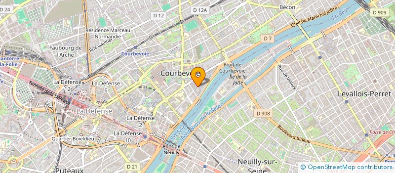 localisation de l'entreprise MADAME PAULINE LENEVEU à COURBEVOIE