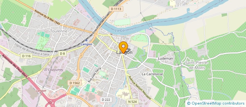 localisation de l'entreprise MADAME PAULINE LEPRETRE  LANGON