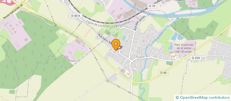 localisation de l'entreprise MADAME PAULINE LEROY  THIANT