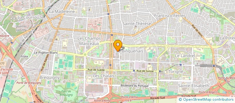 localisation de l'entreprise MADAME PAULINE LEROY  RENNES