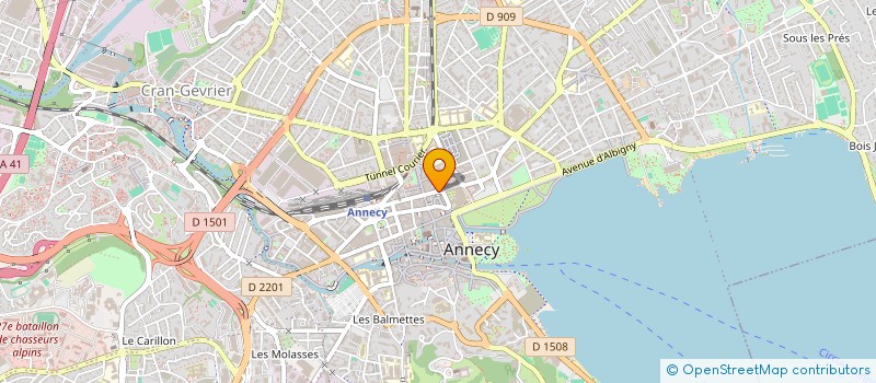 localisation de l'entreprise MADAME PAULINE LESCA à ANNECY