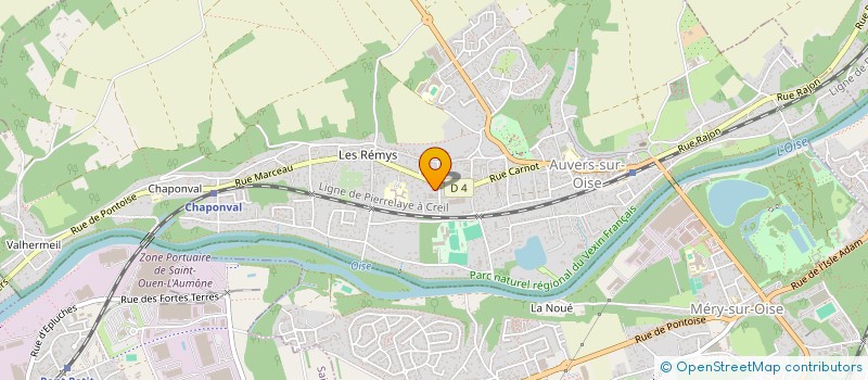 localisation de l'entreprise MADAME PAULINE LESIMPLE  AUVERS SUR OISE