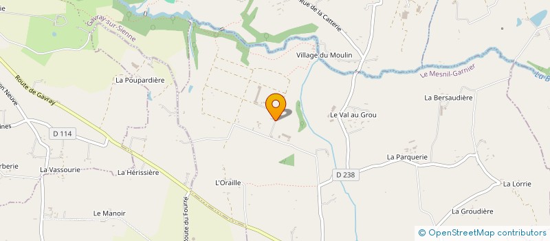 localisation de l'entreprise MADAME PAULINE LETOUZE  LE MESNIL-GARNIER