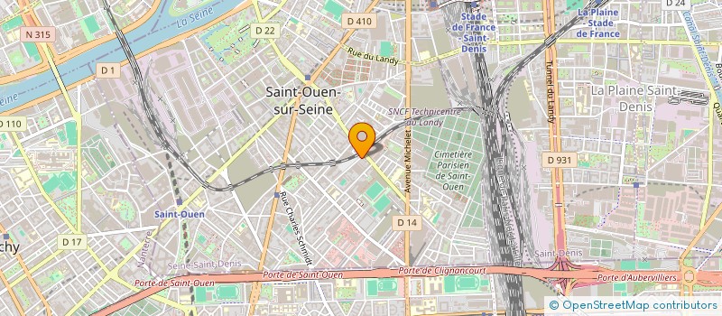 localisation de l'entreprise MADAME PAULINE LETRENNE à SAINT-OUEN-SUR-SEINE