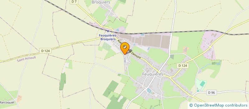 localisation de l'entreprise MADAME PAULINE LEVASSEUR à FEUQUIERES