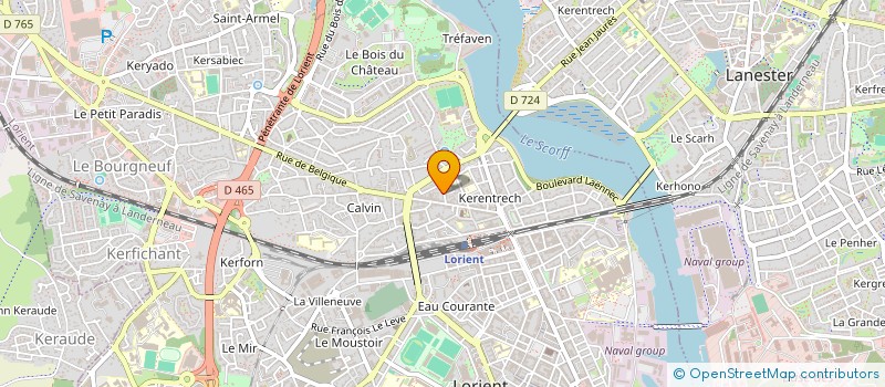 localisation de l'entreprise MADAME PAULINE LEVEC  LORIENT