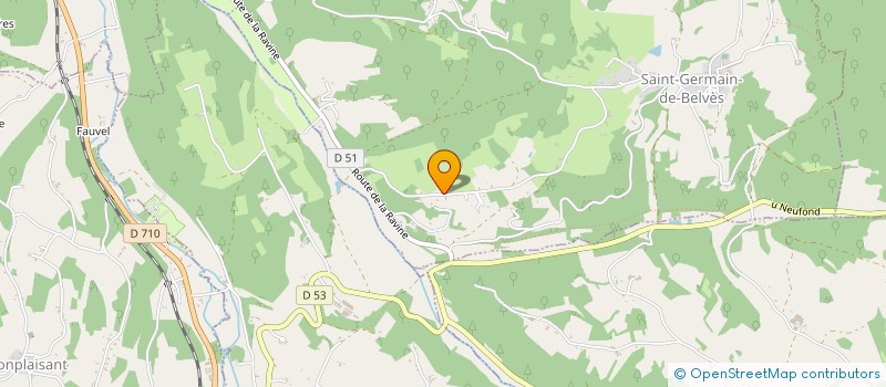 localisation de l'entreprise MADAME PAULINE LIENART  SAINT-GERMAIN-DE-BELVES