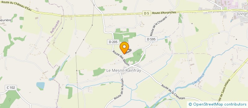 localisation de l'entreprise MADAME PAULINE LIEURON  JUVIGNY LES VALLEES