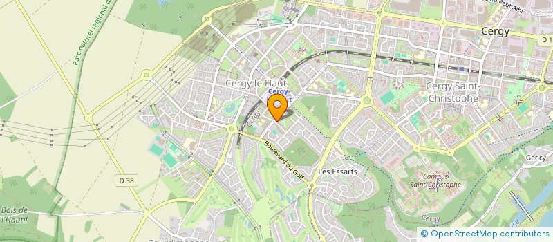 localisation de l'entreprise MADAME PAULINE LOCTAUX  CERGY