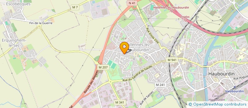 localisation de l'entreprise MADAME PAULINE LOOTEN  HALLENNES-LEZ-HAUBOURDIN