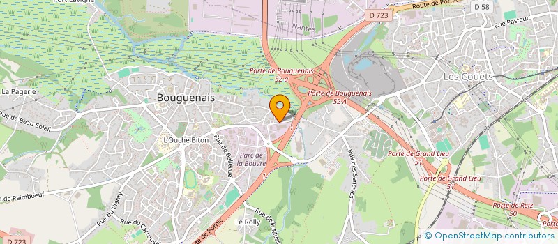 localisation de l'entreprise MADAME PAULINE LOUIS à BOUGUENAIS