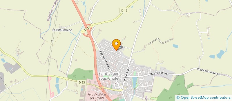 localisation de l'entreprise MADAME PAULINE LUCAS  SAINT-LEGER-SOUS-CHOLET