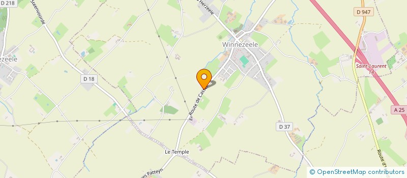 localisation de l'entreprise MADAME PAULINE LUTTUN  WINNEZEELE