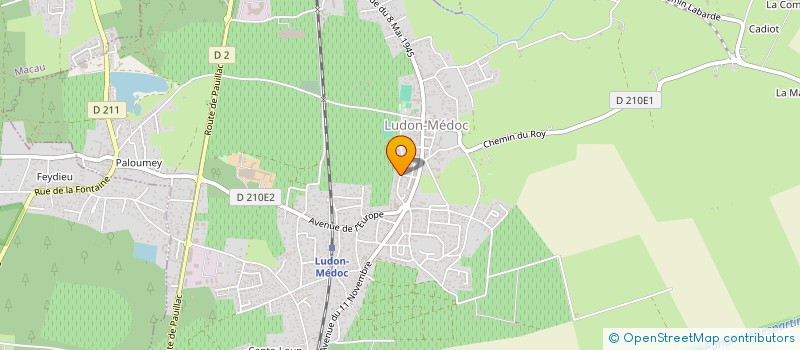 localisation de l'entreprise MADAME PAULINE LUTZ  LUDON-MEDOC