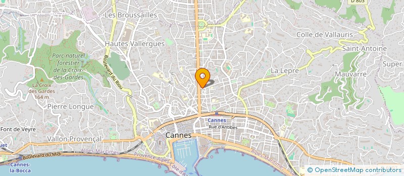 localisation de l'entreprise MADAME PAULINE LYS à CANNES