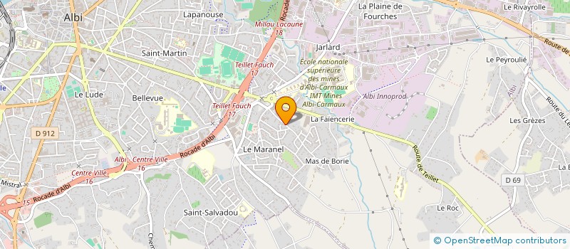 localisation de l'entreprise MADAME PAULINE MACON à ALBI