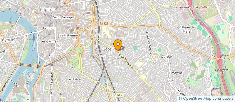 localisation de l'entreprise MADAME PAULINE MAGES  TOULOUSE