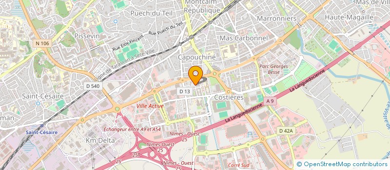 localisation de l'entreprise MADAME PAULINE MAGNET  PUISSERGUIER